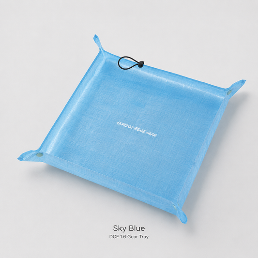 Sky Blue Dyneema DCF 1.6 ultralight gear tray 32 by 32 cm