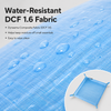 Water resistant DCF 1.6 fabric on ultralight gear tray