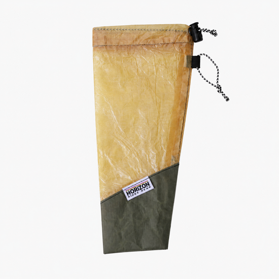 Desert Yellow Olive Dyneema DCF 1.6 tent stake bag SKU image