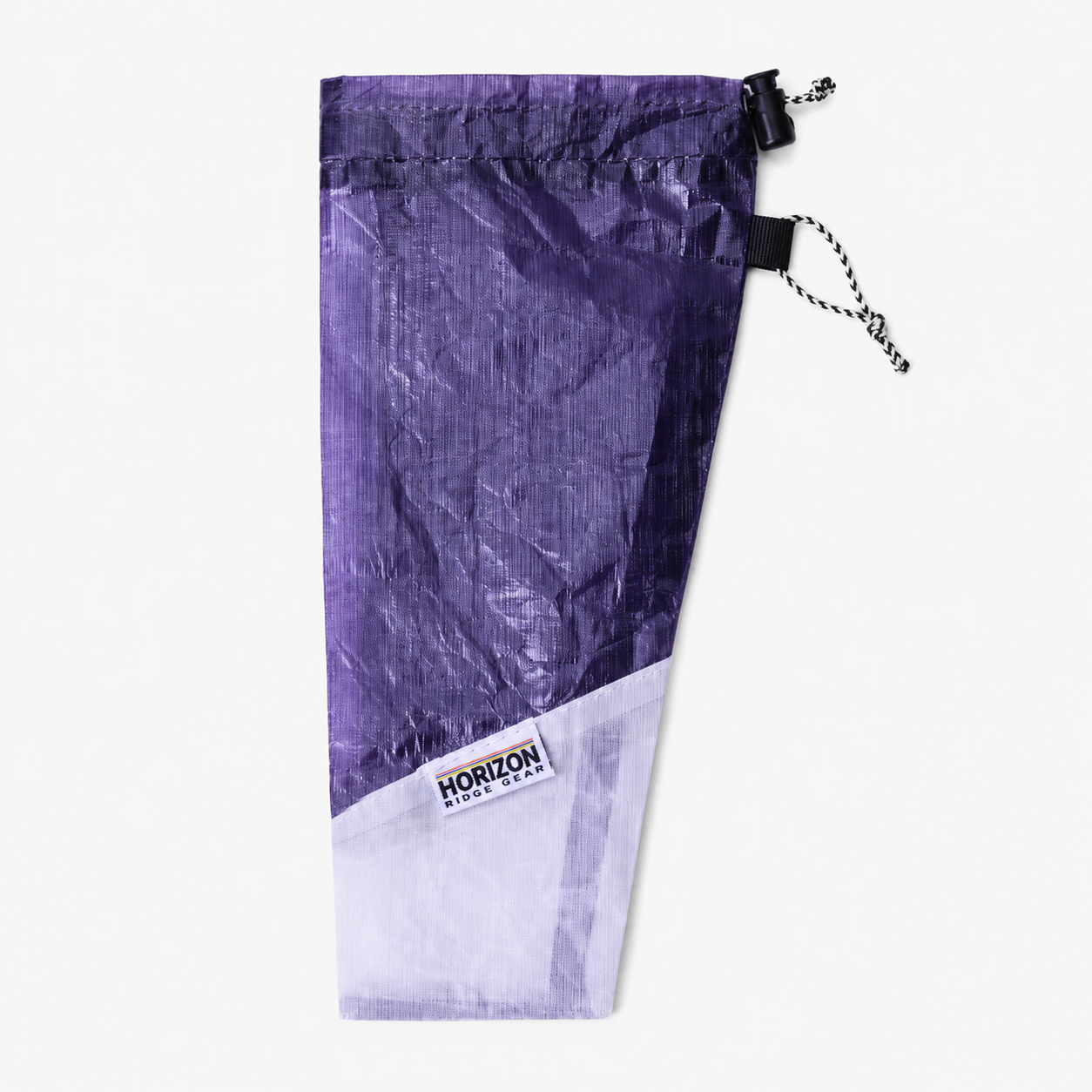 Night Purple Translucent White Dyneema DCF 1.6 tent stake bag SKU image