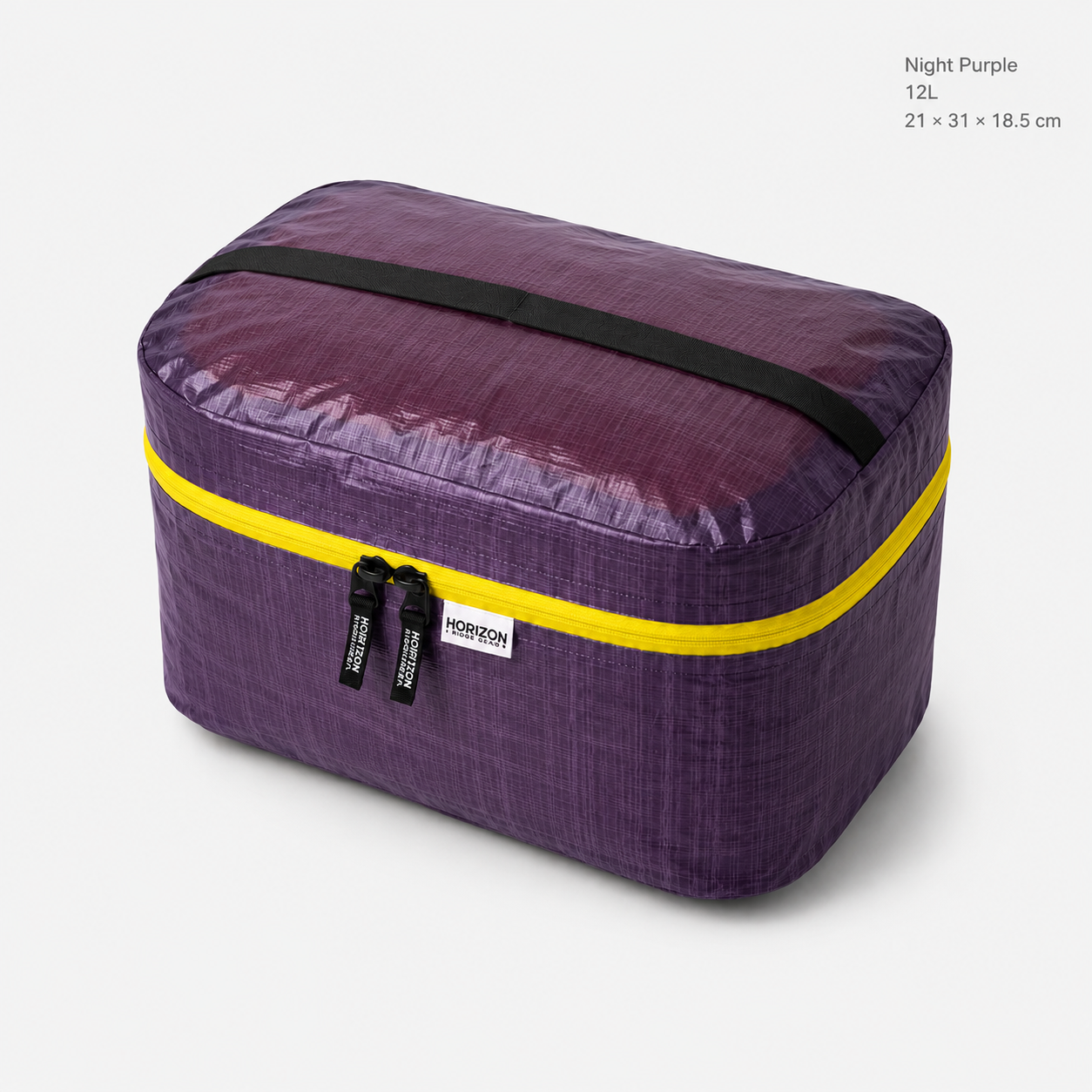 Night Purple 12L Dyneema DCF storage pillow bag 21 by 31 by 18.5 cm