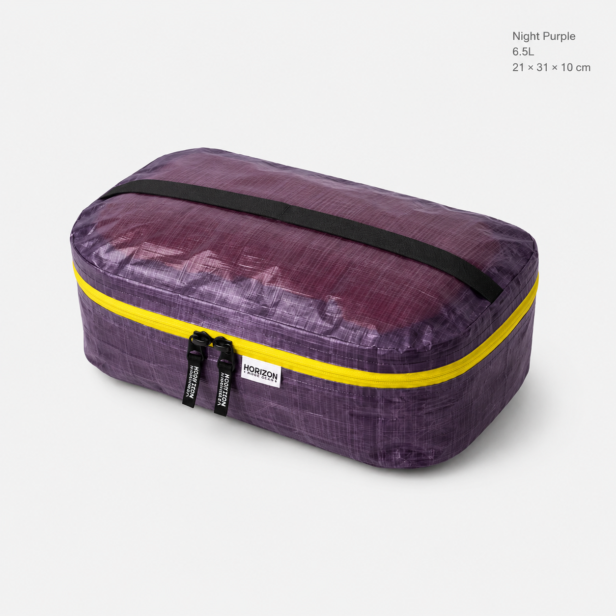 Night Purple 6.5L Dyneema DCF storage pillow bag 21 by 31 by 10 cm