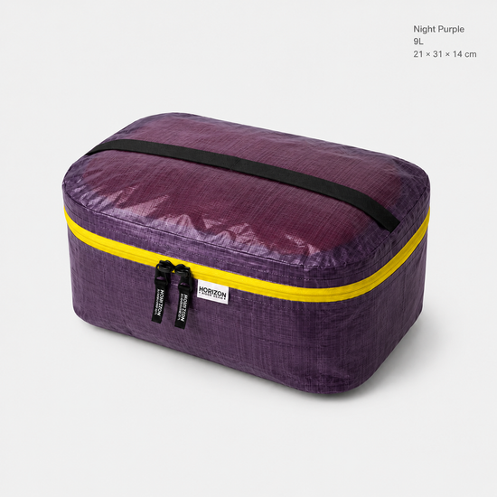 Night Purple 9L Dyneema DCF storage pillow bag 21 by 31 by 14 cm