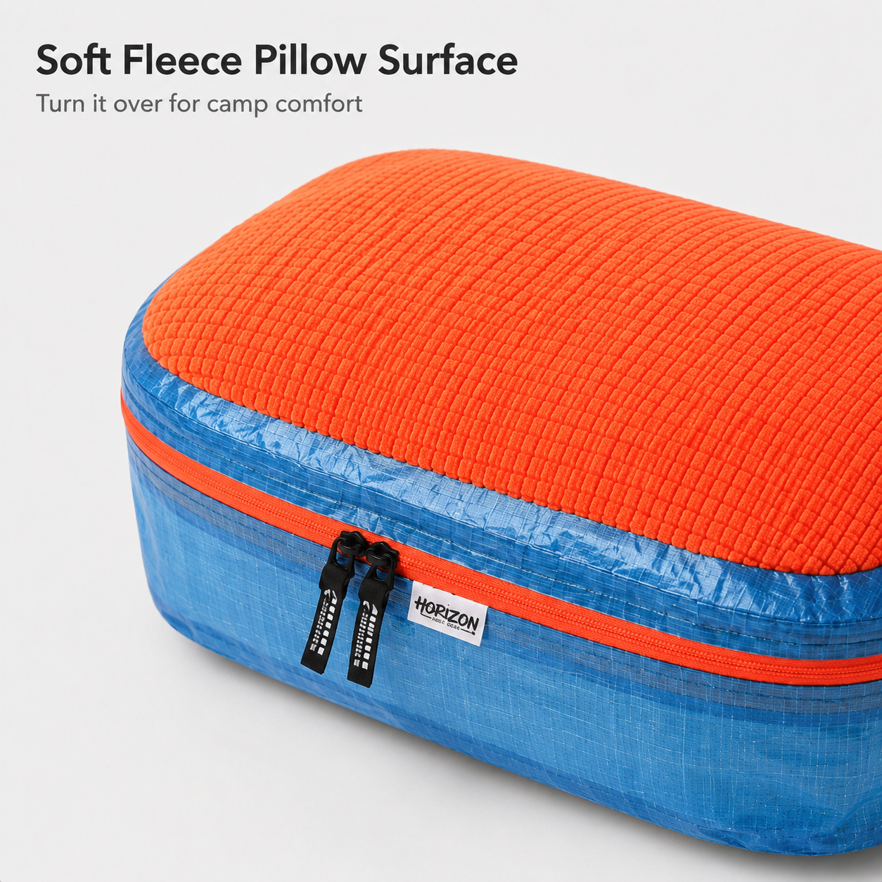 Dyneema 2-in-1 storage pillow bag packed with soft layers