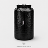 Black 12L Dyneema DCF roll-top storage bag Dia 20 by H 40 cm