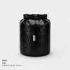 Black 6.5L Dyneema DCF roll-top storage bag Dia 20 by H 20 cm