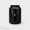 Black 9L Dyneema DCF roll-top storage bag Dia 20 by H 30 cm