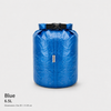 Blue 6.5L Dyneema DCF roll-top storage bag Dia 20 by H 20 cm