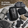 UL camp organization with Dyneema roll-top storage bag