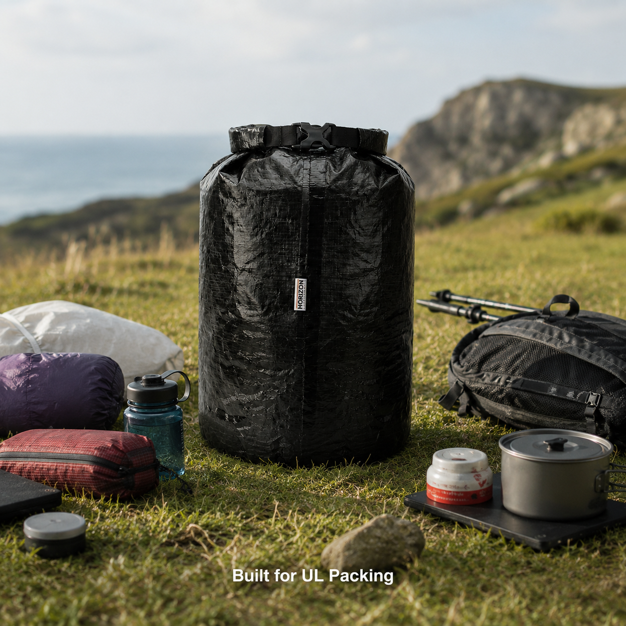UL storage bag for sleeping bag tent and camp gear