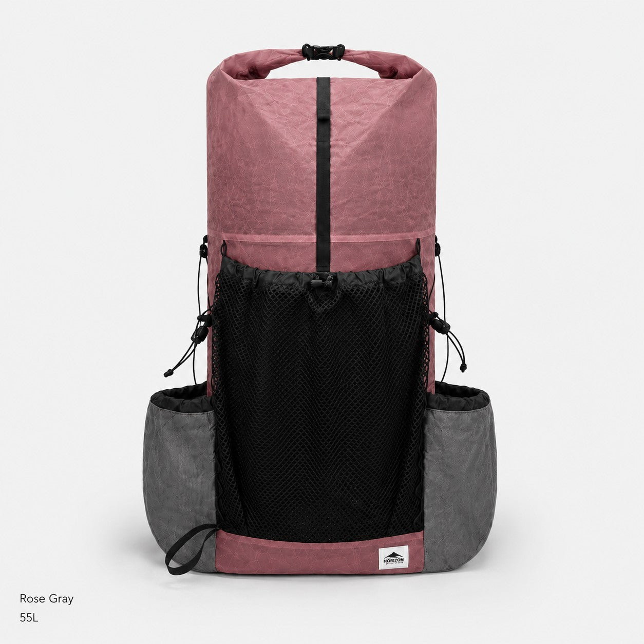 Rose Gray Dyneema DCH 55L lightweight hiking backpack