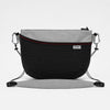 Gray Ultra 200 shoulder bag with red zigzag stitch