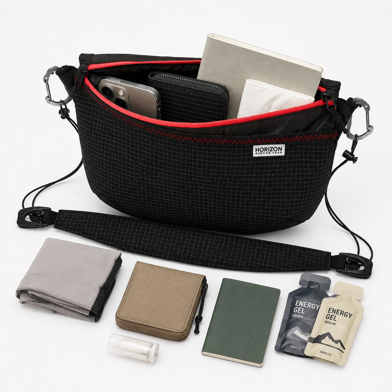 Ultra 200 UL crossbody sling bag with everyday carry essentials