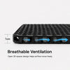 L size black 3D honeycomb backpack ventilation back panel ventilation