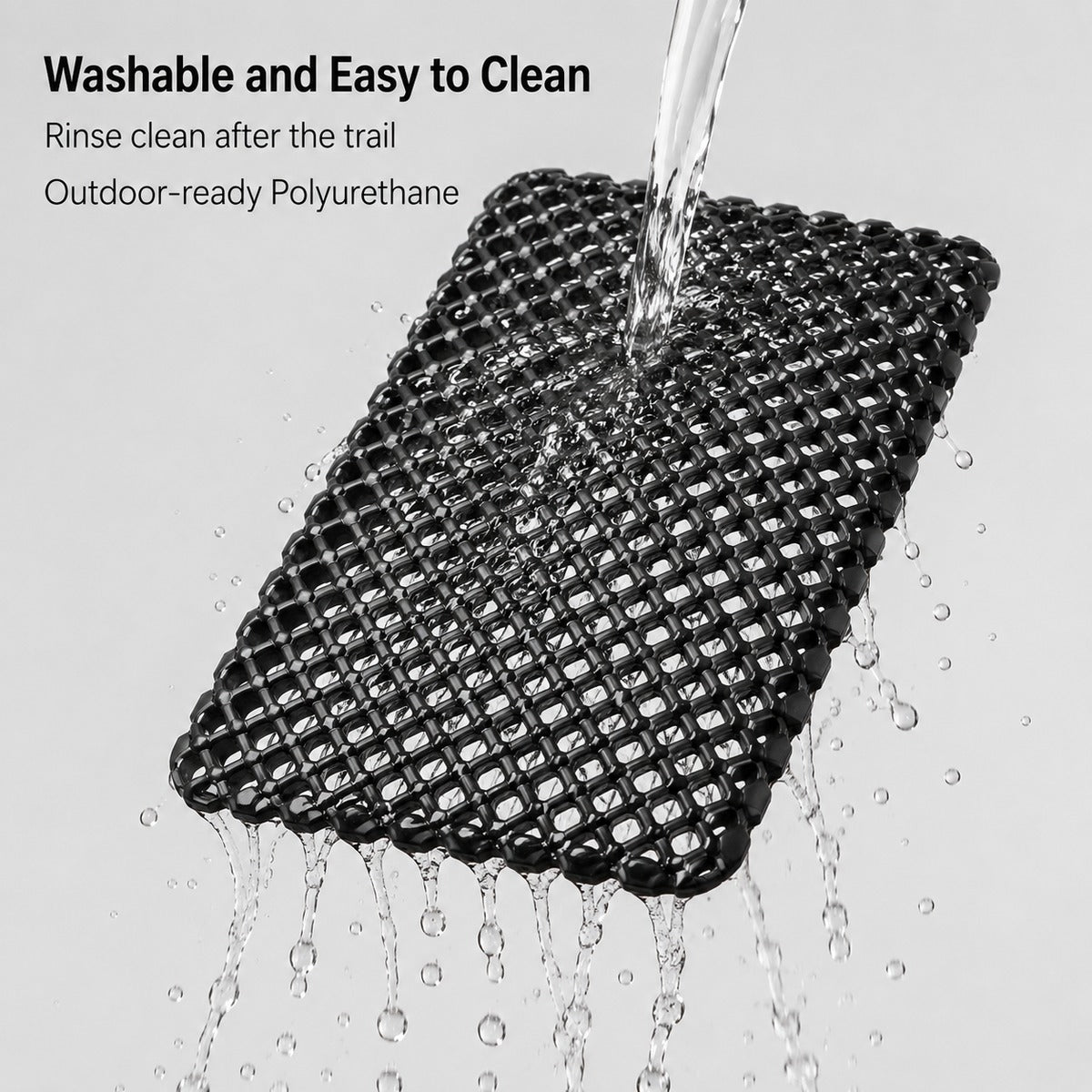 M size black 3D honeycomb backpack ventilation back panel care