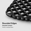 M size black 3D honeycomb backpack ventilation back panel edge