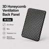 M size black 3D honeycomb backpack ventilation back panel main