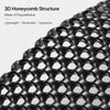 M size black 3D honeycomb backpack ventilation back panel material