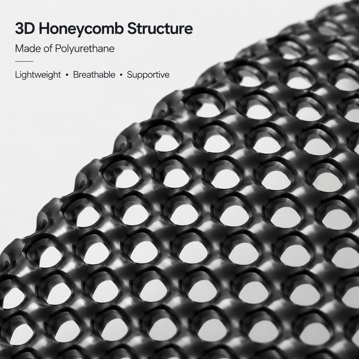 M size black 3D honeycomb backpack ventilation back panel material