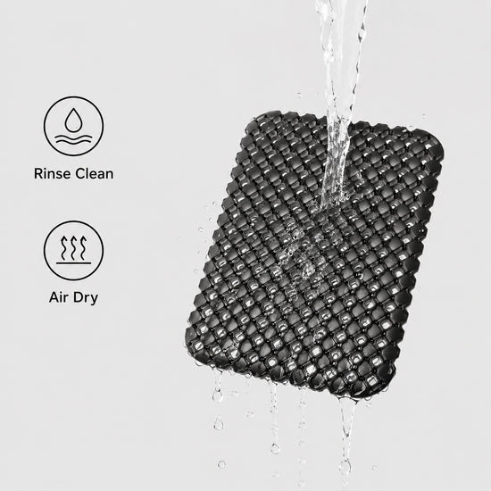 S size black 3D honeycomb backpack ventilation back panel care