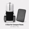 S size black 3D honeycomb backpack ventilation back panel compact