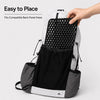 S size black 3D honeycomb backpack ventilation back panel install