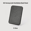 S size black 3D honeycomb backpack ventilation back panel main