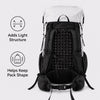 S size black 3D honeycomb backpack ventilation back panel structure