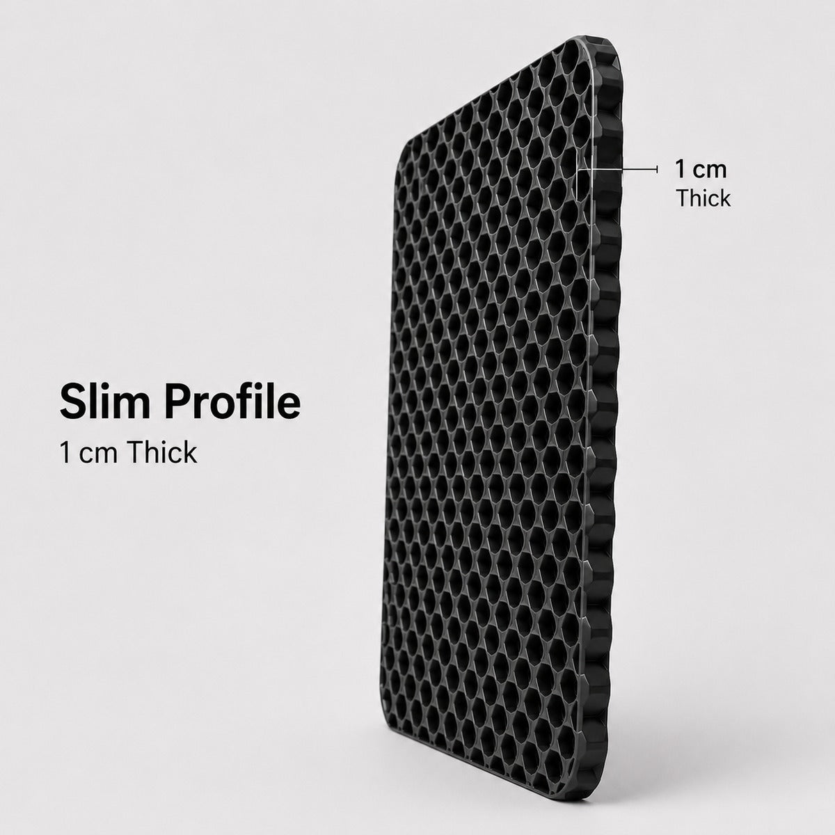 S size black 3D honeycomb backpack ventilation back panel thickness