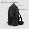 Side carry system with dual side pockets adjustable gear cords and retention system