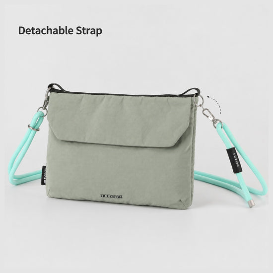 Detachable rope strap feature on OCE GEAR crossbody organizer bag