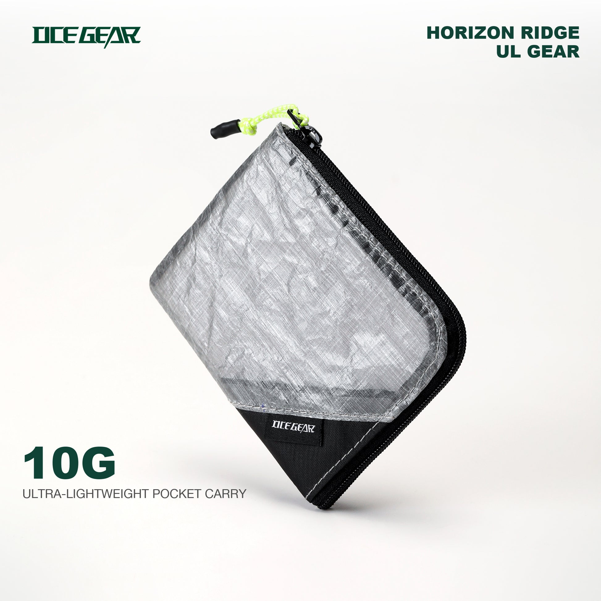 10g Dyneema Composite Fabric ultralight hiking wallet by OCE GEAR
