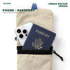 OCE GEAR OG-2503 crossbody bag showing passport and phone capacity