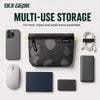 OCE GEAR medium storage pouch arranged with generic daily carry accessories