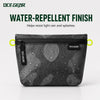 OCE GEAR storage pouch with water droplets on water-repellent fabric