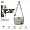 Sage Green mini crossbody bag with detachable strap and magnetic front pocket