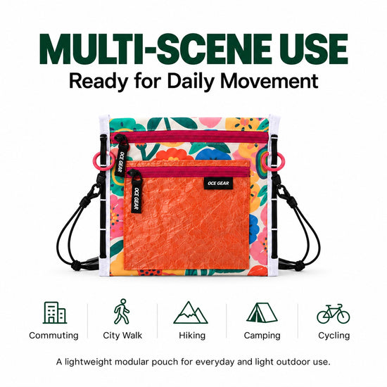OCE GEAR modular pouch for commuting city walks hiking camping and cycling