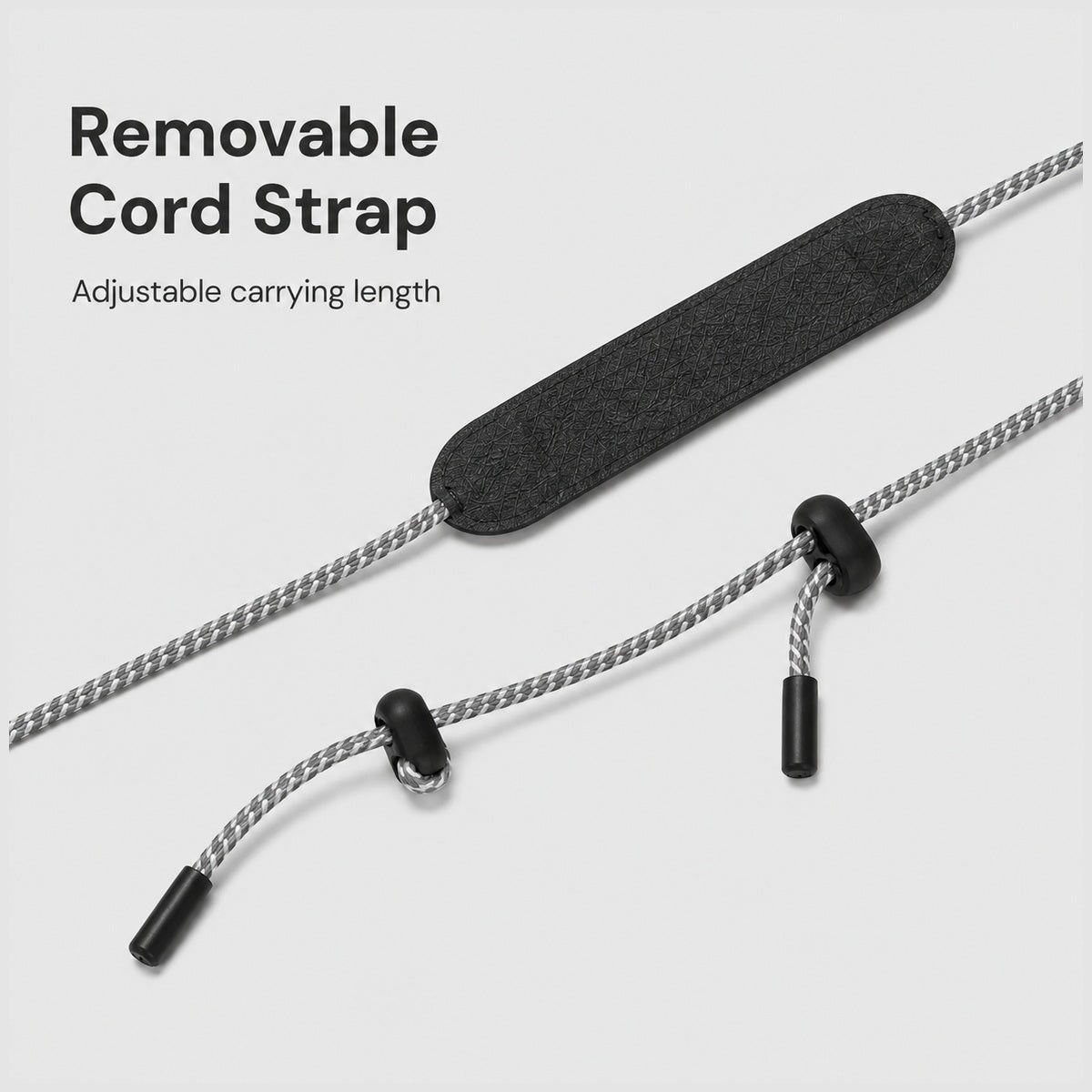 OG-2434 removable adjustable cord strap detail