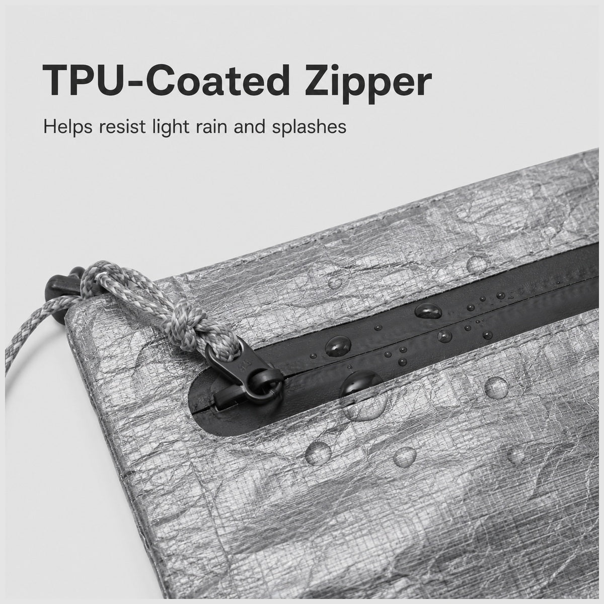 OG-2434 TPU-coated zipper detail
