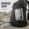 OCE GEAR flat organizer pouches attached to outdoor backpack for quick organization