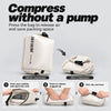 OCE GEAR compression bag shown before and after manual compression