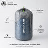 Large ultralight Dyneema stuff sack feature callouts
