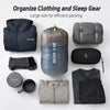 Large stuff sack for sleeping gear organization