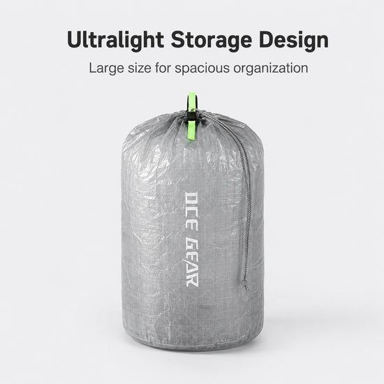 OCE GEAR ultralight Dyneema stuff sack Large in Silver Gray