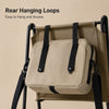 Rear view of OCE GEAR crossbody messenger bag showing two black hanging loops