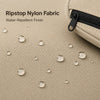 Close-up of Sand Beige ripstop nylon fabric with water-repellent texture