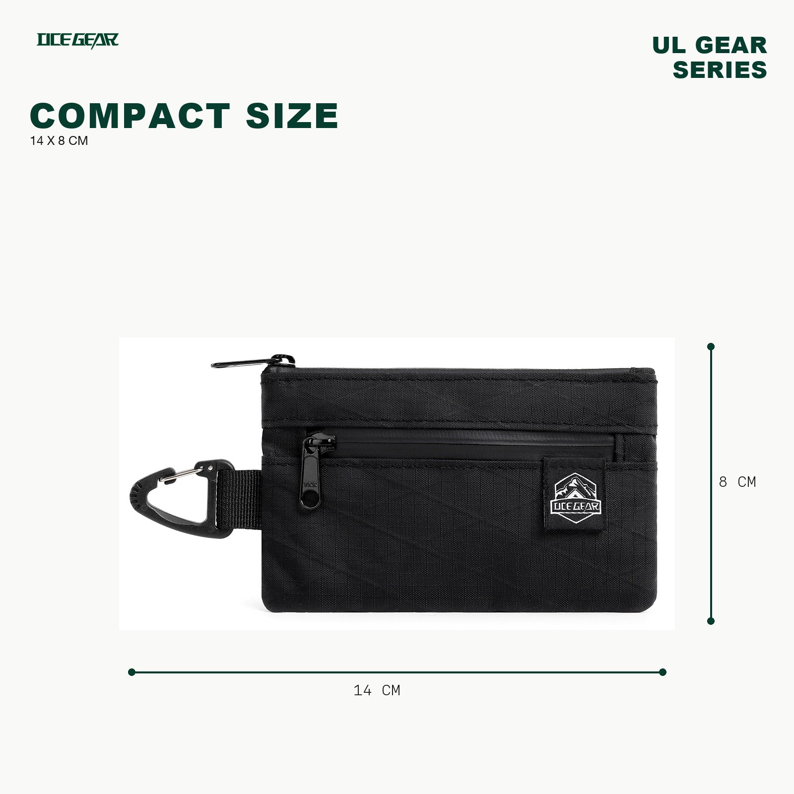 OCE GEAR OG-2502 compact EDC wallet 14 x 8 cm size
