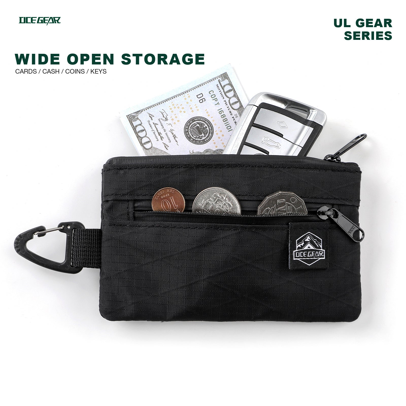X-Pac mini wallet with wide opening main storage compartment