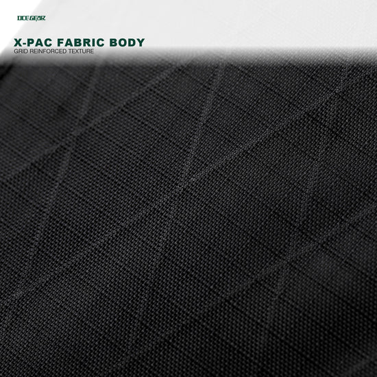X-Pac fabric body detail on OCE GEAR EDC mini wallet