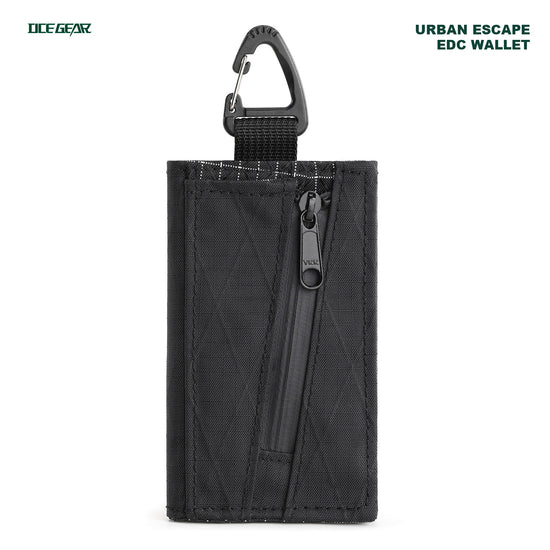 OCE GEAR X-Pac lightweight tri-fold mini wallet in black